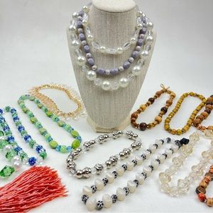 Elastic Necklace Beaded Craft Bundle